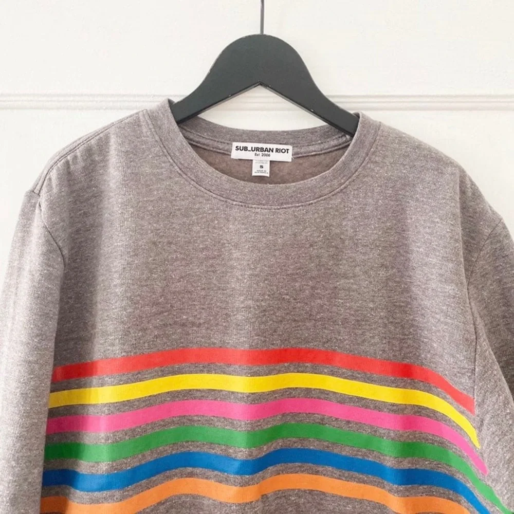 Sub_Urban Riot Rainbow Crew Neck - Picture 3 of 5